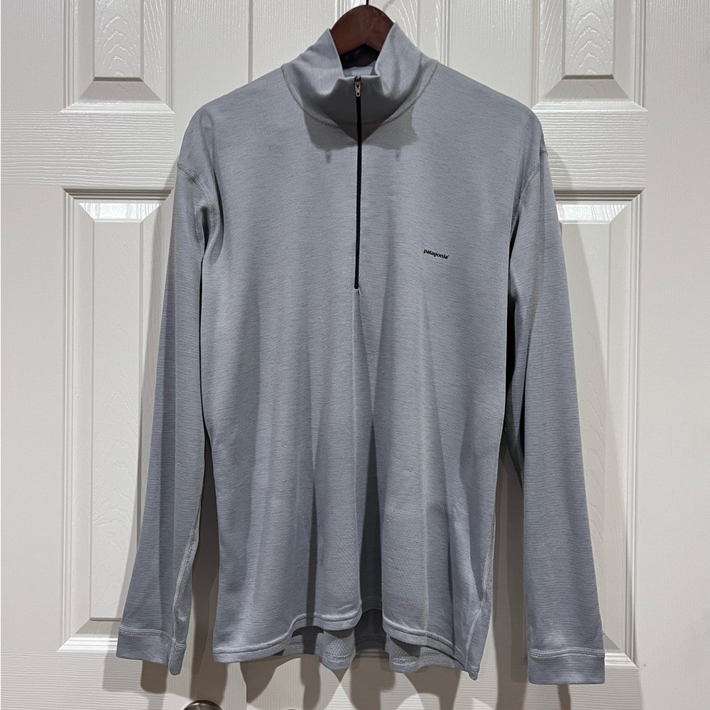 Patagonia Lightweight Gray 1/4 Zip Pullover Men’s Sz L